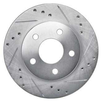 R1 Concepts® - eLINE™ Drilled and Slotted 1-Piece Rear Passenger Side Brake Rotor