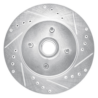 R1 Concepts® - eLINE™ Drilled and Slotted 1-Piece Front Passenger Side Brake Rotor