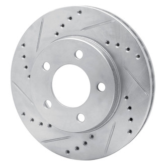 R1 Concepts® - eLINE™ Drilled and Slotted 1-Piece Front Driver Side Brake Rotor