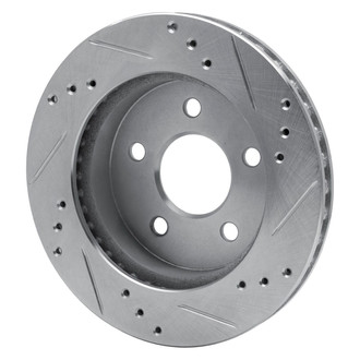 R1 Concepts® - eLINE™ Drilled and Slotted 1-Piece Rear Driver Side Brake Rotor