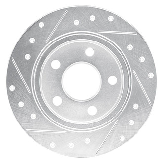 R1 Concepts® - eLINE™ Drilled and Slotted 1-Piece Rear Passenger Side Brake Rotor