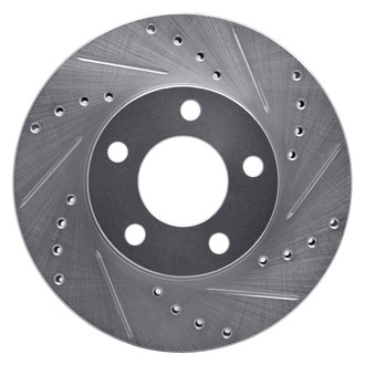 R1 Concepts® - eLINE™ Drilled and Slotted 1-Piece Front Passenger Side Brake Rotor