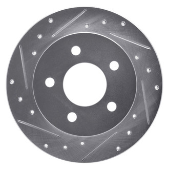 R1 Concepts® - eLINE™ Drilled and Slotted 1-Piece Rear Driver Side Brake Rotor