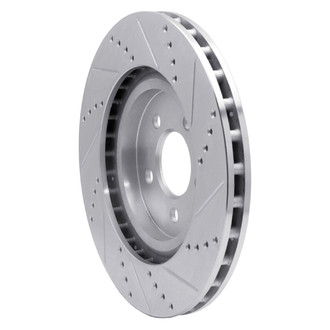 R1 Concepts® - eLINE™ Drilled and Slotted 1-Piece Front Driver Side Brake Rotor