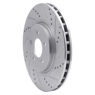 R1 Concepts® - eLINE™ Drilled and Slotted 1-Piece Front Passenger Side Brake Rotor