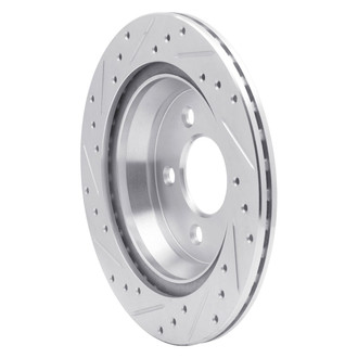 R1 Concepts® - eLINE™ Drilled and Slotted 1-Piece Rear Passenger Side Brake Rotor