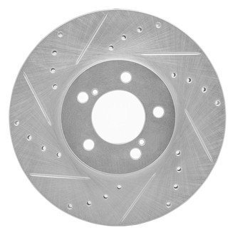 R1 Concepts® - eLINE™ Drilled and Slotted 1-Piece Front Driver Side Brake Rotor