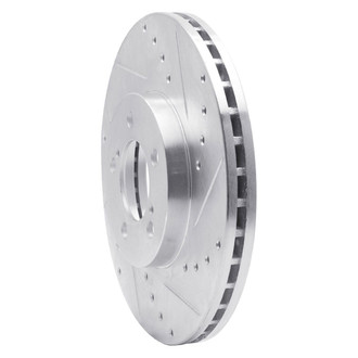 R1 Concepts® - eLINE™ Drilled and Slotted 1-Piece Front Passenger Side Brake Rotor