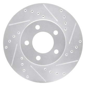 R1 Concepts® - eLINE™ Drilled and Slotted 1-Piece Front Passenger Side Brake Rotor