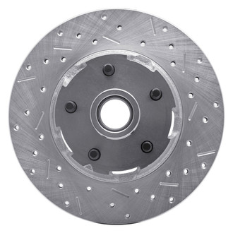 R1 Concepts® - eLINE™ Drilled and Slotted 1-Piece Front Passenger Side Brake Rotor