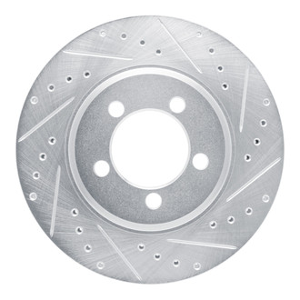 R1 Concepts® - eLINE™ Drilled and Slotted 1-Piece Front Passenger Side Brake Rotor