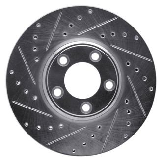 R1 Concepts® - eLINE™ Drilled and Slotted 1-Piece Front Driver Side Brake Rotor