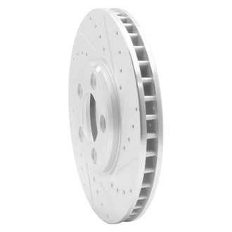 R1 Concepts® - eLINE™ Drilled and Slotted 1-Piece Front Passenger Side Brake Rotor