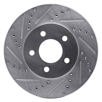 R1 Concepts® - eLINE™ Drilled and Slotted 1-Piece Front Driver Side Brake Rotor