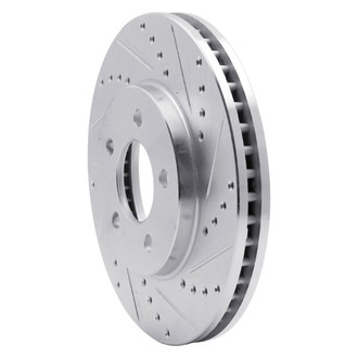 R1 Concepts® - eLINE™ Drilled and Slotted 1-Piece Front Passenger Side Brake Rotor