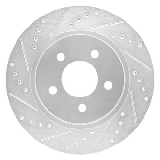 R1 Concepts® - eLINE™ Drilled and Slotted 1-Piece Rear Driver Side Brake Rotor