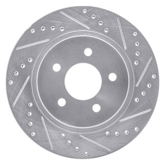 R1 Concepts® - eLINE™ Drilled and Slotted 1-Piece Rear Passenger Side Brake Rotor