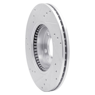 R1 Concepts® - eLINE™ Drilled and Slotted 1-Piece Front Passenger Side Brake Rotor