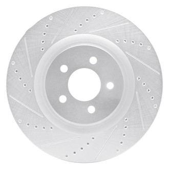 R1 Concepts® - eLINE™ Drilled and Slotted 1-Piece Front Driver Side Brake Rotor
