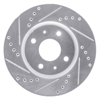R1 Concepts® - eLINE™ Drilled and Slotted 1-Piece Front Driver Side Brake Rotor