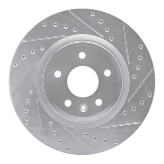 R1 Concepts® - eLINE™ Drilled and Slotted 1-Piece Front Passenger Side Brake Rotor