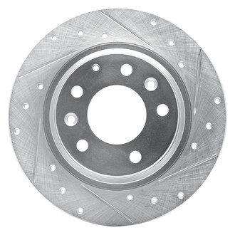 R1 Concepts® - eLINE™ Drilled and Slotted 1-Piece Rear Passenger Side Brake Rotor