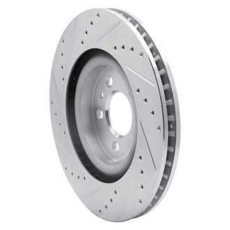 R1 Concepts® - eLINE™ Drilled and Slotted 1-Piece Front Passenger Side Brake Rotor
