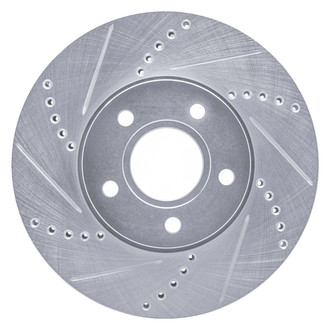 R1 Concepts® - eLINE™ Drilled and Slotted 1-Piece Front Driver Side Brake Rotor