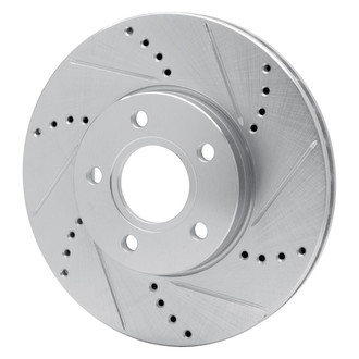 R1 Concepts® - eLINE™ Drilled and Slotted 1-Piece Front Passenger Side Brake Rotor