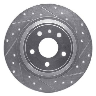 R1 Concepts® - eLINE™ Drilled and Slotted 1-Piece Rear Passenger Side Brake Rotor