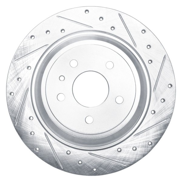 R1 Concepts® - eLINE™ Drilled and Slotted 1-Piece Rear Brake Rotor