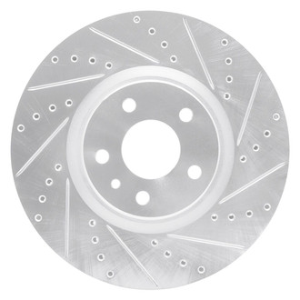 R1 Concepts® - eLINE™ Drilled and Slotted 1-Piece Front Passenger Side Brake Rotor