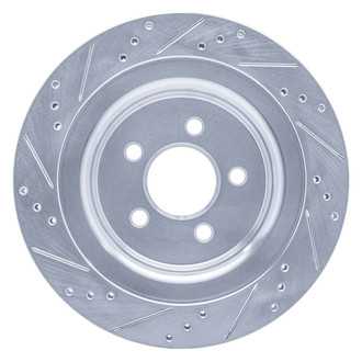 R1 Concepts® - eLINE™ Drilled and Slotted 1-Piece Rear Passenger Side Brake Rotor