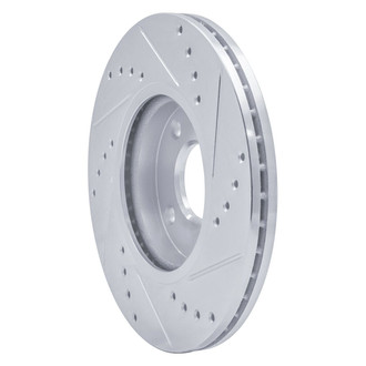 R1 Concepts® - eLINE™ Drilled and Slotted 1-Piece Front Driver Side Brake Rotor