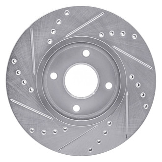 R1 Concepts® - eLINE™ Drilled and Slotted 1-Piece Front Passenger Side Brake Rotor