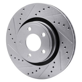 R1 Concepts® - eLINE™ Drilled and Slotted 1-Piece Front Driver Side Brake Rotor