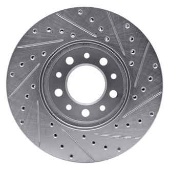 R1 Concepts® - eLINE™ Drilled and Slotted 1-Piece Front Driver Side Brake Rotor