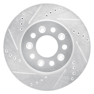 R1 Concepts® - eLINE™ Drilled and Slotted 1-Piece Front Driver Side Brake Rotor
