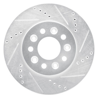 R1 Concepts® - eLINE™ Drilled and Slotted 1-Piece Front Passenger Side Brake Rotor