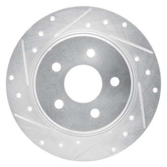 R1 Concepts® - eLINE™ Drilled and Slotted 1-Piece Rear Driver Side Brake Rotor