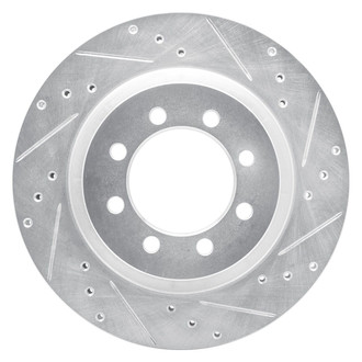 R1 Concepts® - eLINE™ Drilled and Slotted 1-Piece Front Passenger Side Brake Rotor