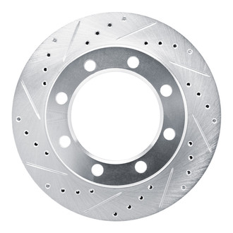 R1 Concepts® - eLINE™ Drilled and Slotted 1-Piece Front Driver Side Brake Rotor