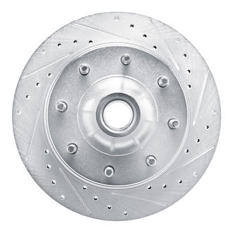 R1 Concepts® - eLINE™ Drilled and Slotted 1-Piece Front Passenger Side Brake Rotor