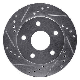 R1 Concepts® - eLINE™ Drilled and Slotted 1-Piece Front Passenger Side Brake Rotor