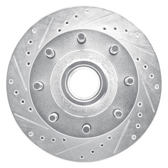 R1 Concepts® - eLINE™ Drilled and Slotted 1-Piece Front Driver Side Brake Rotor