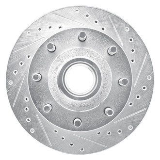 R1 Concepts® - eLINE™ Drilled and Slotted 1-Piece Front Passenger Side Brake Rotor