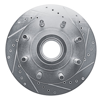 R1 Concepts® - eLINE™ Drilled and Slotted 1-Piece Front Passenger Side Brake Rotor
