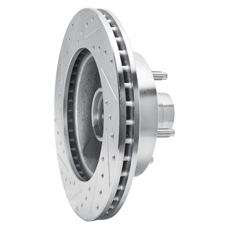 R1 Concepts® - eLINE™ Drilled and Slotted 1-Piece Front Passenger Side Brake Rotor