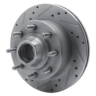 R1 Concepts® - eLINE™ Drilled and Slotted 1-Piece Front Driver Side Brake Rotor