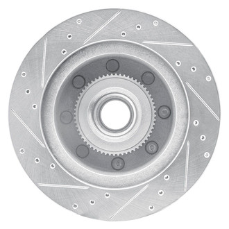 R1 Concepts® - eLINE™ Drilled and Slotted 1-Piece Front Passenger Side Brake Rotor